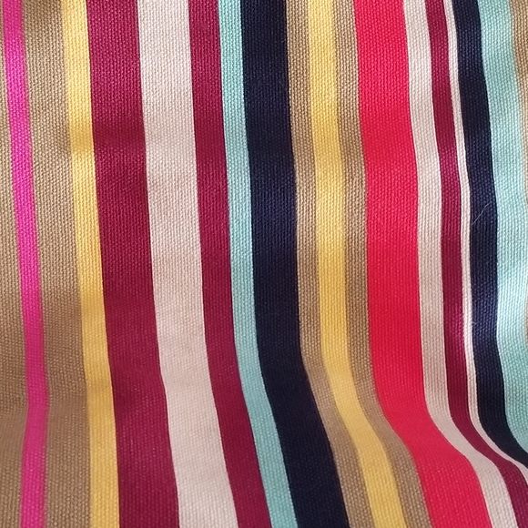 Fossil Colorful Canvas Striped Shoulder Handbag - Picture 5 of 12